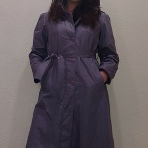 London Fog Lavender Trench Coat